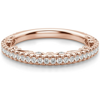 Alianza de Boda Fleur Diamante de Laboratorio Oro Rosa 585 (14K)