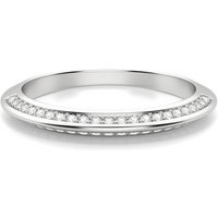 Alianza de Boda Irene Diamante de Laboratorio Oro Blanco 585 (14K)