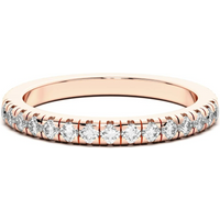 Alianza de Boda Manhattan Bold Diamante de Laboratorio Oro Rosa 585 (14K)