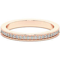 Alianza de Boda Miami Diamante de Laboratorio Oro Rosa 585 (14K)