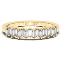 Alianza de Boda con Acentos Baguette Diamante de Laboratorio Oro Amarillo 585 (14K)