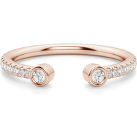 Alianza Petite Acentuada Quest Diamante de Laboratorio Oro Rosa 585 (14K)