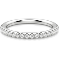 Alianza de Boda Acentuada Arezzo Diamante de Laboratorio Platino 950