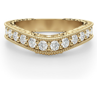 Alianza de Boda Valencia Diamante de Laboratorio Oro Amarillo 585 (14K)