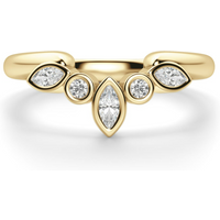 Alianza de Boda Queen Diamante de Laboratorio Oro Amarillo 585 (14K)