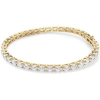 Pulsera de Tenis Corte Oval 4 Prong Diamante de Laboratorio 9.00 ct. tot. Oro Amarillo 585 (14K)