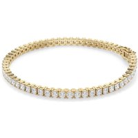 Pulsera de Tenis Corte Princesa 4 Prong Diamante de Laboratorio 6.00 ct. tot. Oro Amarillo 585 (14K)