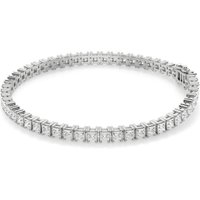 Pulsera de Tenis Corte Princesa 4 Prong Diamante de Laboratorio 7.00 ct. tot. Oro Blanco 585 (14K)