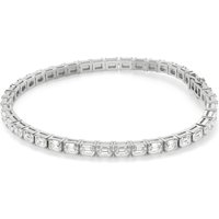 Pulsera de Tenis Corte Esmeralda 4 Prong Diamante de Laboratorio 8.00 ct. tot. Oro Blanco 585 (14K)