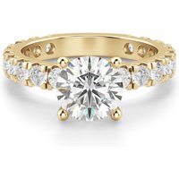 Anillo de Compromiso Corte Redondo 2.50 ct Gwyneth Diamante de Laboratorio Oro Amarillo 585 (14K)