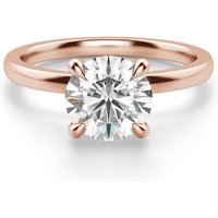 Anillo de Compromiso Corte Redondo 2.50 ct Solstice Diamante de Laboratorio Oro Rosa 585 (14K)