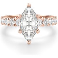 Anillo de Compromiso Corte Marquesa 2.00 ct Gwyneth Diamante de Laboratorio Oro Rosa 585 (14K)