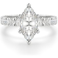 Anillo de Compromiso Corte Marquesa 2.50 ct Gwyneth Diamante de Laboratorio Oro Blanco 585 (14K)