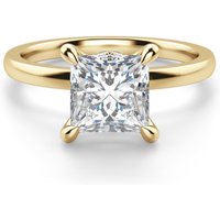 Anillo de Compromiso Corte Princesa 2.50 ct Solstice Diamante de Laboratorio Oro Amarillo 585 (14K)