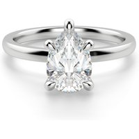 Anillo de Compromiso Corte Pera 1.25 ct Solstice Diamante de Laboratorio Platino 950