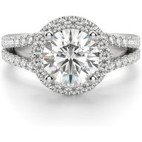 Anillo de Compromiso Corte Redondo 3.00 ct Palm Springs Diamante de Laboratorio Oro Blanco 585 (14K)