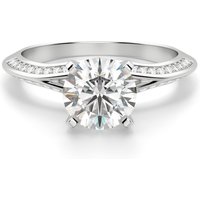 Anillo de Compromiso Corte Redondo 2.50 ct Irene Diamante de Laboratorio Platino 950