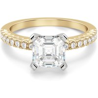 Anillo de Compromiso Corte Asscher 2.00 ct Angelix Diamante de Laboratorio Oro Amarillo 585 (14K)