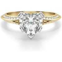 Anillo de Compromiso Corte Corazón 2.50 ct Irene Diamante de Laboratorio Oro Amarillo 585 (14K)