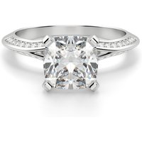 Anillo de Compromiso Corte Cojín 2.50 ct Irene Diamante de Laboratorio Platino 950