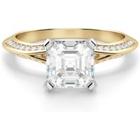 Anillo de Compromiso Corte Asscher 0.75 ct Irene Diamante de Laboratorio Oro Amarillo 585 (14K)