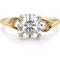 Anillo de Compromiso Corte Redondo 3.00 ct Ivy Diamante de Laboratorio Oro Amarillo 585 (14K)