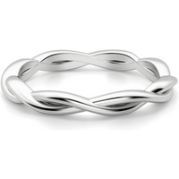 Alianza de Boda Woven Oro Blanco 585 (14K)