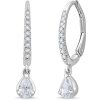 Pendientes de Aro Lcd con Colgante Pera 0.50 ct. tot. Diamante de Laboratorio Oro Blanco 585 (14K)