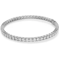 Pulsera de Tenis con Corte Redondo 4 Prong 5.00 ct. tot. Diamante de Laboratorio Oro Blanco 585 (14K)