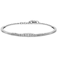 Pulsera Bangle con Diamantes de Laboratorio Graduales Oro Blanco 585 (14K)
