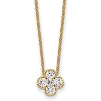 Collar con Colgante Bloom Diamante de Laboratorio Oro Amarillo 585 (14K)