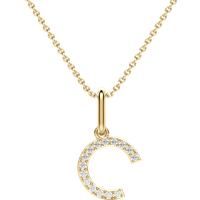 Colgante Letra "C" Diamante de Laboratorio Oro Amarillo 585 (14K)