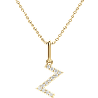 Colgante Letra "Z" Diamante de Laboratorio Oro Amarillo 585 (14K)