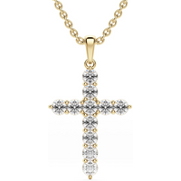 Colgante Clare Diamante de Laboratorio Oro Amarillo 585 (14K)