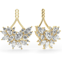 Adición a los Pendientes de Diamante Creado en Laboratorio de Oro Amarillo de 14K Fearless Flair 585
