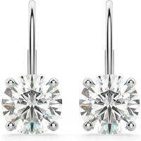Pendientes Renee 2.00 Quilates Diamante de Laboratorio Oro Blanco 585 (14K)