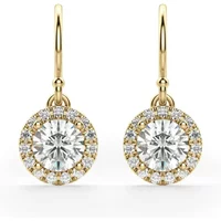 Berlin Drop Earrings 585 (14K) Yellow Gold Lab-grown Diamond 0.75 ct