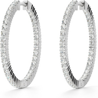Aretes de Aro con Diamantes Crecidos en Laboratorio de 0.50 ct
