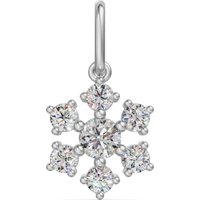 Charm Copo de Nieve Diamante de Laboratorio Oro Blanco 417