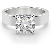 Anillo de Compromiso Audaz Basket Set Corte Cojín 0.75 ct Diamante de Laboratorio Oro Blanco 585