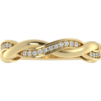 Alianza de Boda Old Money 1.90 MM con diamante de laboratorio Oro Amarillo 750 (18K)
