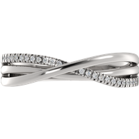 Alianza de Boda Classic 1.80 MM con diamante de laboratorio Oro Blanco 750 (18K)