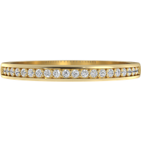 Alianza de Boda Wise con diamante de laboratorio Oro Amarillo 417 (10K)