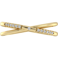Alianza de Boda Aria con diamante de laboratorio Oro Amarillo 417 (10K)