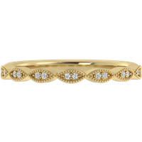 Alianza de Boda Pavé Amellia 1.90 MM con diamante de laboratorio Oro Amarillo 417 (10K)