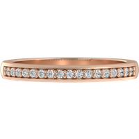 Alianza de Boda Amelia 2.00 MM con diamante de laboratorio Oro Rosa 585 (14K)