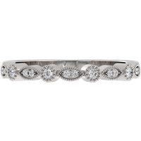 Alianza de Boda Rita con diamante de laboratorio Oro Blanco 417 (10K)