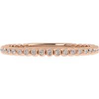 Alianza de Boda Claw 1.30 MM con diamante de laboratorio Oro Rosa 417 (10K)