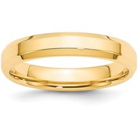Alianza de Boda Biselado Comfort Fit 4 mm Oro Amarillo 585