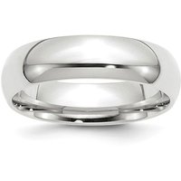 Alianza de Boda Estándar Comfort Fit 6 mm Oro Blanco 585